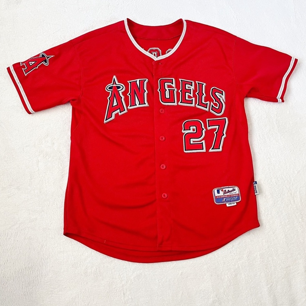 Angels Mike Trout 27 Baseball Jersey - LA - Sports Jersey - Majestic